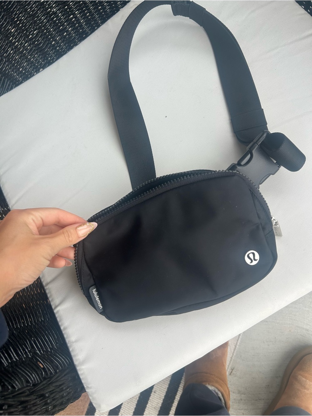 lululemon athletica Black Sling Belt Bag